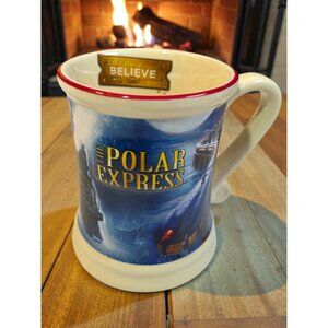 The Polar Express 3D Ceramic Mug With Christmas Scene & "Believe" Detail